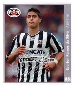 Sticker Everton Ramos da Silva - Eredivisie 2010-2011 n. 160 - Ah
