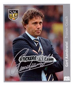Sticker Gert Aandewiel - Eredivisie 2010-2011 n. 167 - Ah