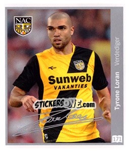 Sticker Tyrone Loran - Eredivisie 2010-2011 n. 171 - Ah