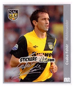 Sticker Csaba Fehér - Eredivisie 2010-2011 - Ah