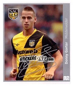 Sticker Donny Gorter - Eredivisie 2010-2011 - Ah