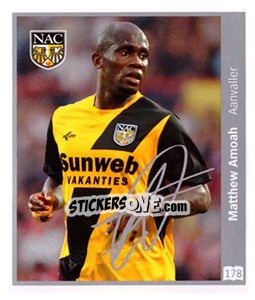 Sticker Matthew Amoah - Eredivisie 2010-2011 - Ah