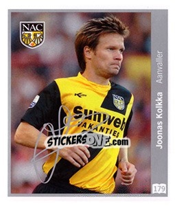 Sticker Joonas Kolkka - Eredivisie 2010-2011 n. 179 - Ah