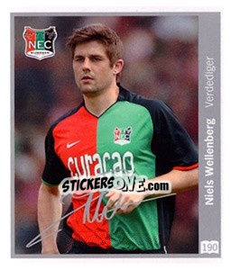 Sticker Niels Wellenberg - Eredivisie 2010-2011 n. 190 - Ah