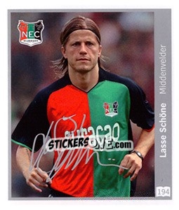 Sticker Lasse Schöne - Eredivisie 2010-2011 - Ah