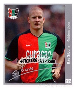 Sticker Bas Sibum - Eredivisie 2010-2011 n. 195 - Ah