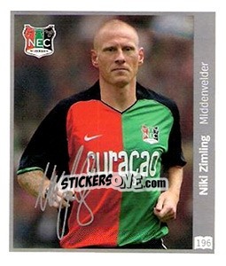 Sticker Niki Zimling - Eredivisie 2010-2011 n. 196 - Ah