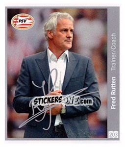 Sticker Fred Rutten - Eredivisie 2010-2011 - Ah
