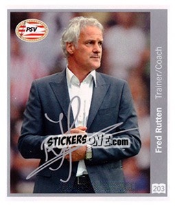Sticker Fred Rutten - Eredivisie 2010-2011 n. 203 - Ah