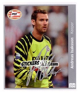 Sticker Andreas Isaksson - Eredivisie 2010-2011 - Ah