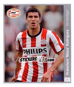 Sticker Francisco Maza Rodríguez - Eredivisie 2010-2011 n. 207 - Ah