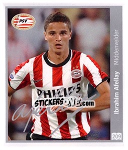 Sticker Ibrahim Afellay - Eredivisie 2010-2011 n. 209 - Ah