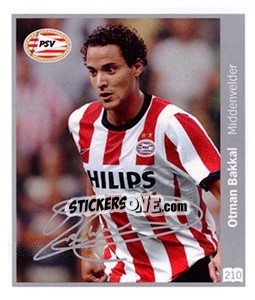 Sticker Otman Bakkal - Eredivisie 2010-2011 n. 210 - Ah