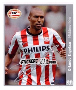 Sticker Orlando Engelaar - Eredivisie 2010-2011 n. 211 - Ah