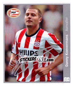 Sticker Danny Koevermans - Eredivisie 2010-2011 n. 214 - Ah