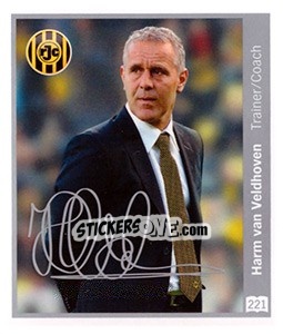Sticker Harm van Veldhoven - Eredivisie 2010-2011 n. 221 - Ah