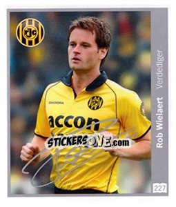 Sticker Rob Wielaert - Eredivisie 2010-2011 - Ah