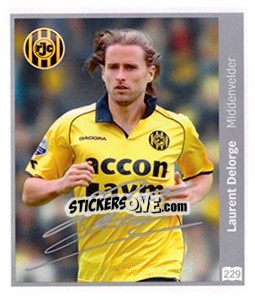 Sticker Laurent Delorge - Eredivisie 2010-2011 n. 229 - Ah