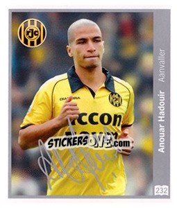 Sticker Anouar Hadouir - Eredivisie 2010-2011 n. 232 - Ah