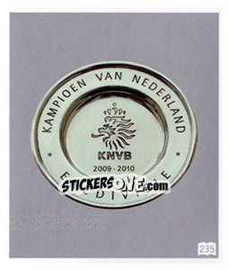 Sticker Kampioensschaal - Eredivisie 2010-2011 - Ah