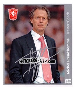 Sticker Michel Preud'homme - Eredivisie 2010-2011 n. 240 - Ah