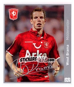 Sticker Wout Brama - Eredivisie 2010-2011 n. 247 - Ah