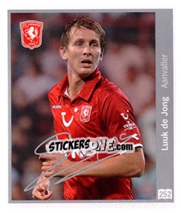 Sticker Luuk de Jong - Eredivisie 2010-2011 n. 252 - Ah