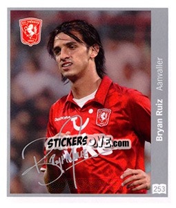 Sticker Bryan Ruíz - Eredivisie 2010-2011 n. 253 - Ah