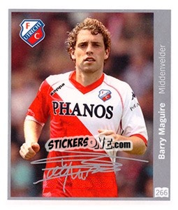 Sticker Barry Maguire - Eredivisie 2010-2011 - Ah