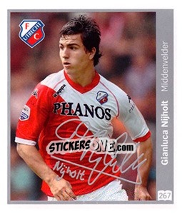 Sticker Gianluca Nijholt - Eredivisie 2010-2011 n. 267 - Ah