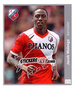 Sticker Jacob Mulenga - Eredivisie 2010-2011 - Ah