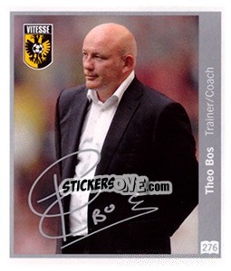 Sticker Theo Bos - Eredivisie 2010-2011 n. 276 - Ah