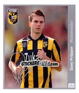 Sticker Davy Pröpper - Eredivisie 2010-2011 - Ah
