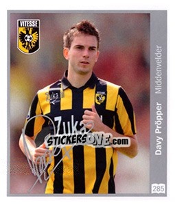 Sticker Davy Pröpper - Eredivisie 2010-2011 n. 285 - Ah