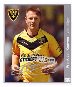 Sticker Frank van Kouwen - Eredivisie 2010-2011 - Ah