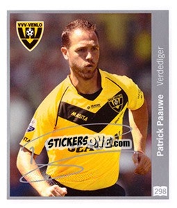 Cromo Patrick Paauwe - Eredivisie 2010-2011 - Ah