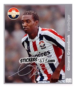 Sticker Giovanni Gravenbeek - Eredivisie 2010-2011 n. 315 - Ah