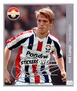 Sticker Veli Lampi - Eredivisie 2010-2011 n. 316 - Ah