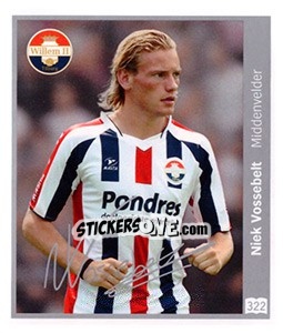 Sticker Niek Vossebelt - Eredivisie 2010-2011 n. 322 - Ah