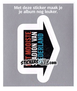 Sticker Het Mooiste Stadion van Nederland - Eredivisie 2010-2011 - Ah