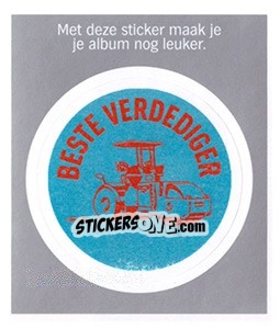 Sticker Beste Verdediger - Eredivisie 2010-2011 - Ah