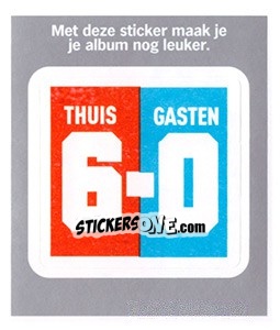 Sticker Thuis Gasten (6-0)