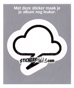 Sticker Wolkje Wit - Eredivisie 2010-2011 - Ah