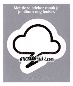 Sticker Wolkje Wit - Eredivisie 2010-2011 n. BS-18 - Ah