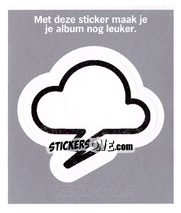 Sticker Wolkje Wit