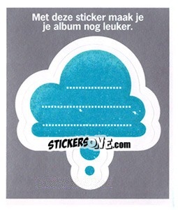 Sticker Wolkje Blauw