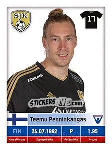 Figurina Teemu Penninkangas - Veikkausliiga 2016 - Carouzel