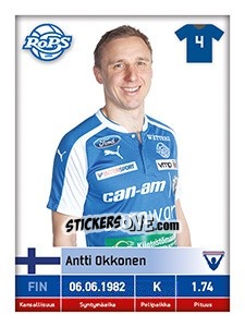 Cromo Antti Okkonen - Veikkausliiga 2016 - Carouzel