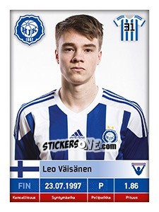 Figurina Leo Väisänen - Veikkausliiga 2016 - Carouzel