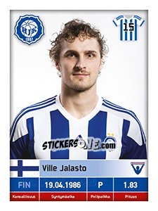 Sticker Ville Jalasto - Veikkausliiga 2016 - Carouzel